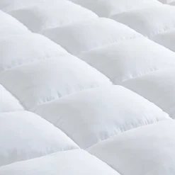 Laura Ashley Down Alternative Mattress Pad With Printed Gusset