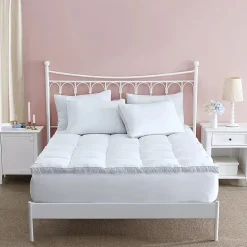 Laura Ashley Down Alternative Mattress Pad With Printed Gusset