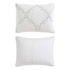 Laura Ashley Floral Embroidery Quilt Set