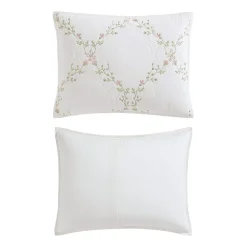 Laura Ashley Floral Embroidery Quilt Set