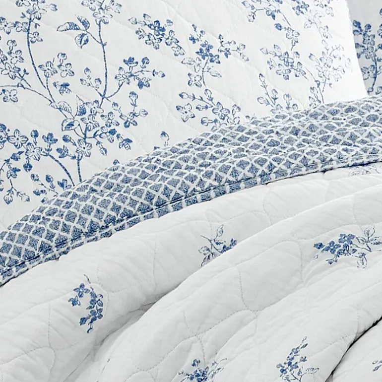 Laura Ashley Flora Reversible Quilt Set