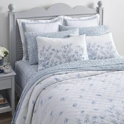 Laura Ashley Flora Reversible Quilt Set