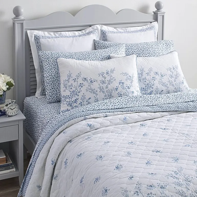 Laura Ashley Flora Reversible Quilt Set