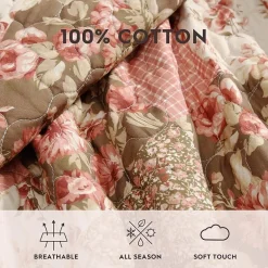 Laura Ashley Harrietta Patchwork Quilt Set