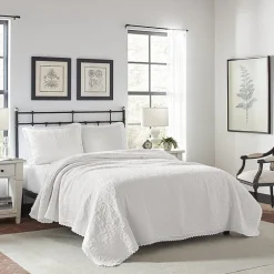 Laura Ashley Heirloom Floral Reversible Quilt Set