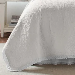 Laura Ashley Heirloom Floral Reversible Quilt Set