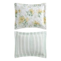 Laura Ashley Honeysuckle 3-pc. Reversible Quilt Set