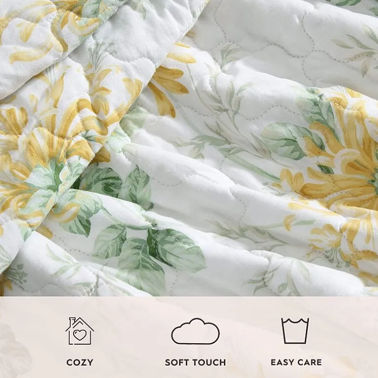 Laura Ashley Honeysuckle 3-pc. Reversible Quilt Set