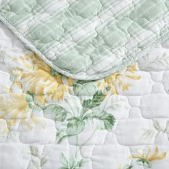 Laura Ashley Honeysuckle 3-pc. Reversible Quilt Set