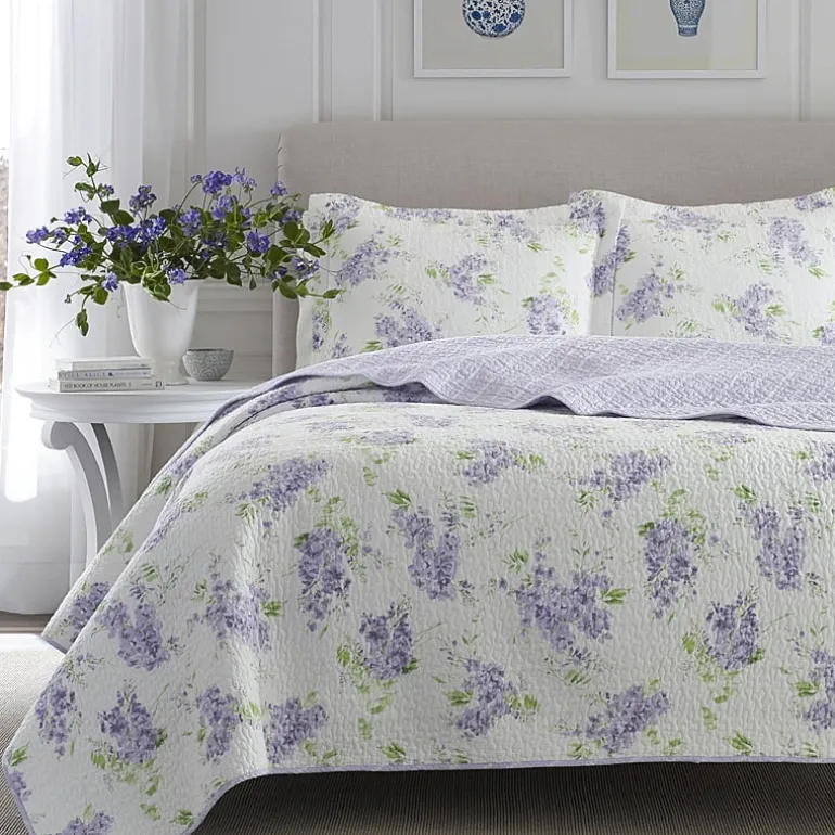 Laura Ashley Keighley Floral Reversible Quilt Set