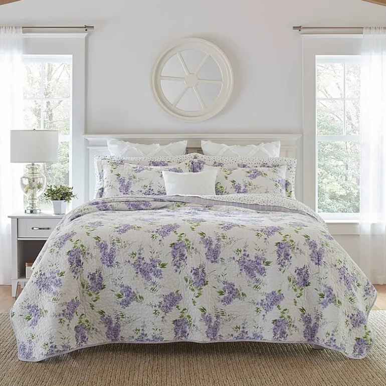 Laura Ashley Keighley Floral Reversible Quilt Set