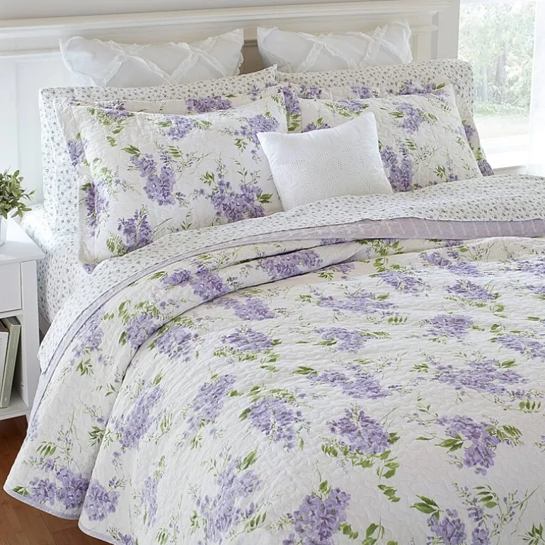 Laura Ashley Keighley Floral Reversible Quilt Set
