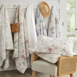 Laura Ashley Keighley Floral Reversible Quilt Set