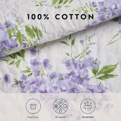 Laura Ashley Keighley Floral Reversible Quilt Set