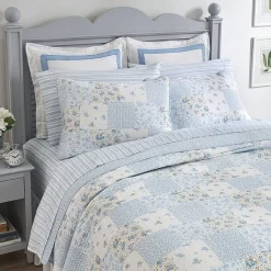 Laura Ashley Kenna Floral Reversible Quilt Set