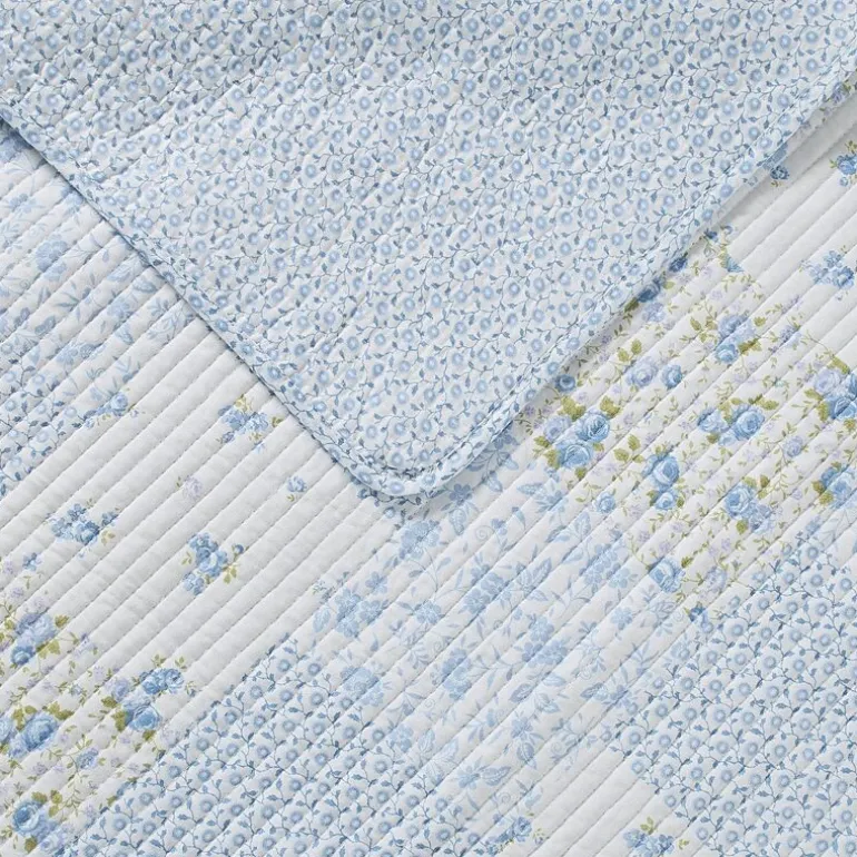 Laura Ashley Kenna Floral Reversible Quilt Set