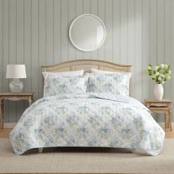 Laura Ashley Linley 3-pc. Floral Reversible Quilt Set