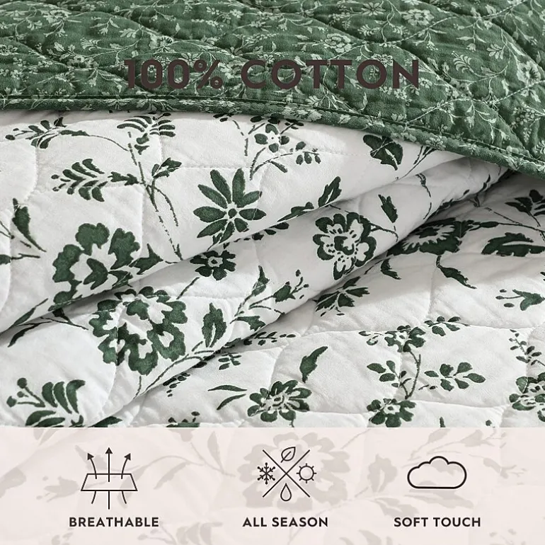 Laura Ashley Miranda Easy Care Quilt Set
