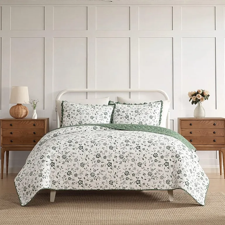 Laura Ashley Miranda Easy Care Quilt Set