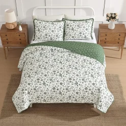 Laura Ashley Miranda Easy Care Quilt Set