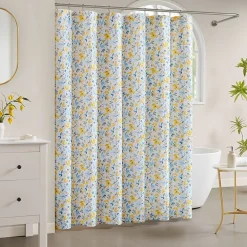 Laura Ashley Nora Floral Print Cotton Shower Curtain