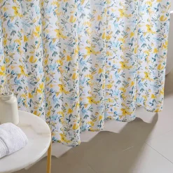 Laura Ashley Nora Floral Print Cotton Shower Curtain