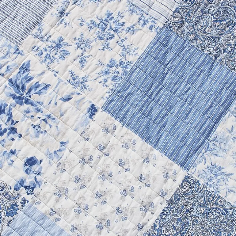 Laura Ashley Paisley Floral Reversible Quilt Set
