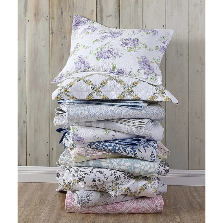 Laura Ashley Paisley Floral Reversible Quilt Set