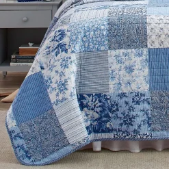 Laura Ashley Paisley Floral Reversible Quilt Set