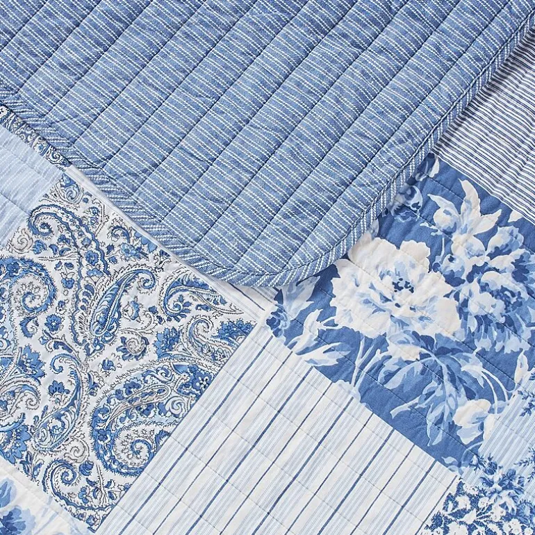 Laura Ashley Paisley Floral Reversible Quilt Set