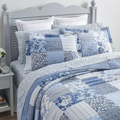 Laura Ashley Paisley Floral Reversible Quilt Set