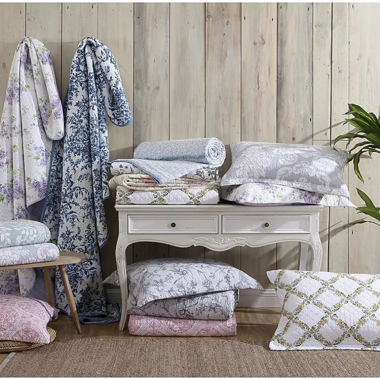 Laura Ashley Paisley Floral Reversible Quilt Set