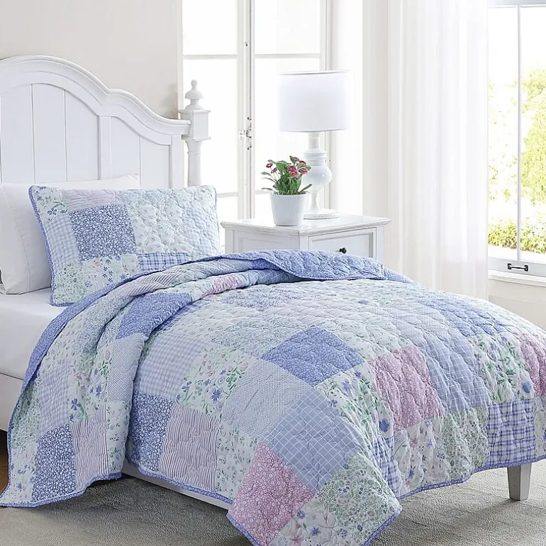 Laura Ashley Parker Patchwork Quilt Set