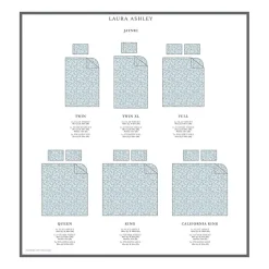 Laura Ashley 6-Pc 100% Cotton Percale Deep Pocket Sheet Set