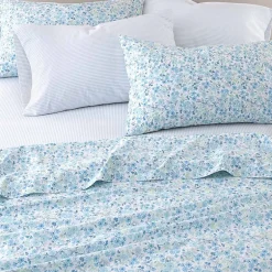 Laura Ashley 6-Pc 100% Cotton Percale Deep Pocket Sheet Set