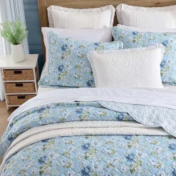 Laura Ashley Peony Garden Quilt Set