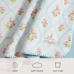Laura Ashley Pinford Trellis Washable Throw