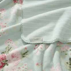 Laura Ashley Reversible Coco Plush Throw
