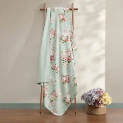 Laura Ashley Reversible Coco Plush Throw