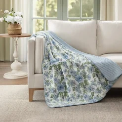 Laura Ashley Reversible Coco Plush Throw