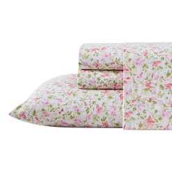 Laura Ashley 200tc 100% Cotton Percale Sheet Set
