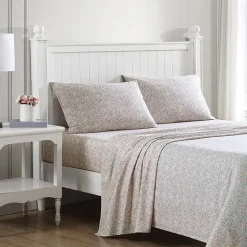 Laura Ashley 200tc 100% Cotton Percale Sheet Set