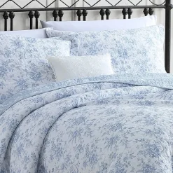 Laura Ashley Walled Garden Floral Reversible Quilt Set