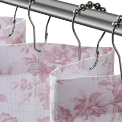 Laura Ashley Walled Garden Textured Floral Shower Curtain