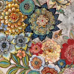 Laural Home Boho Bouquet Shower Curtain
