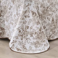 Laurel Manor Toile Garden Cotton Bedspread