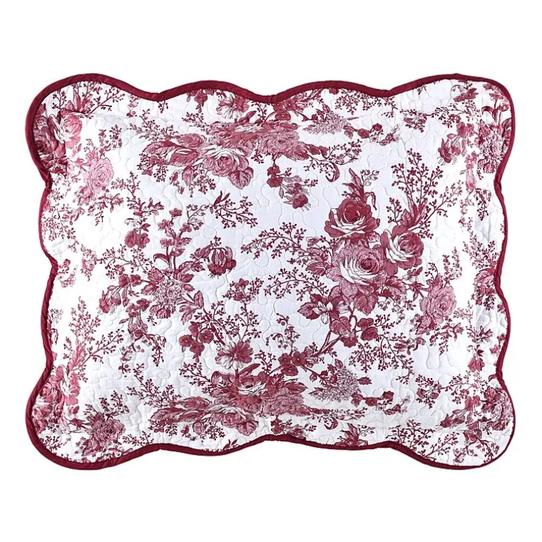 Laurel Manor Toile Garden Cotton Bedspread