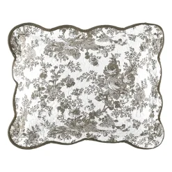 Laurel Manor Toile Garden Cotton Bedspread