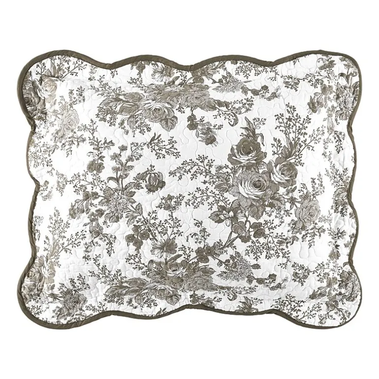 Laurel Manor Toile Garden Cotton Bedspread