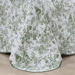 Laurel Manor Toile Garden Cotton Bedspread
